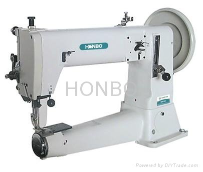 Honbo Single Needle Unison Feed/Top and Button Feed Cylinder Sewing Machine