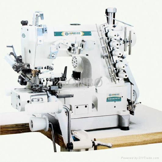 Pneumatic Auto Trimmer Interlock Sewing Machine