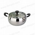 Stainless steel saucepot