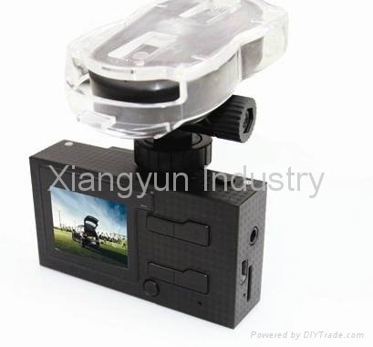 HD 720P dual lens Mini dvr camera car black box with GPS tracker voice speech