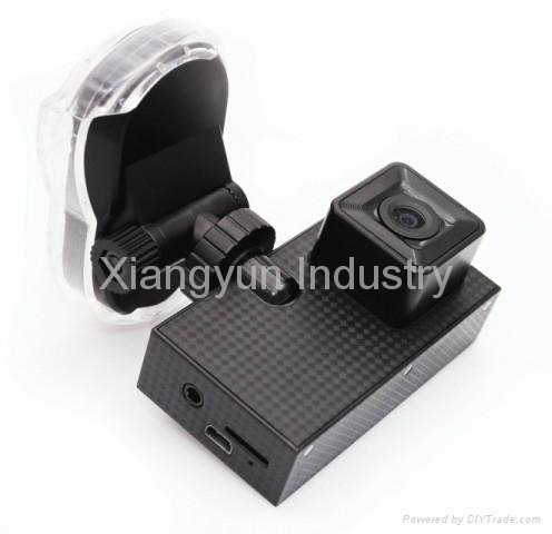 HD 720P dual lens Mini dvr camera car black box with GPS tracker voice speech 2