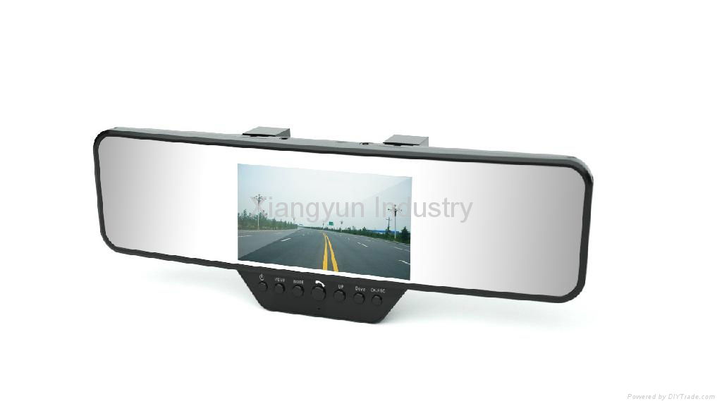 HD 720P rearview mirror dvr canera car black box with Bluetooth/GPS 2