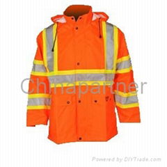 High visibility jacket hi vis garment safety apparel