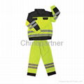 Hi vis two tone coverall safety clothing