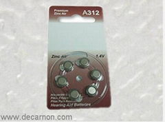  A312  hearing aid battery