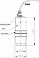 top mounting ultrasonic level sensor for liquid level control 2