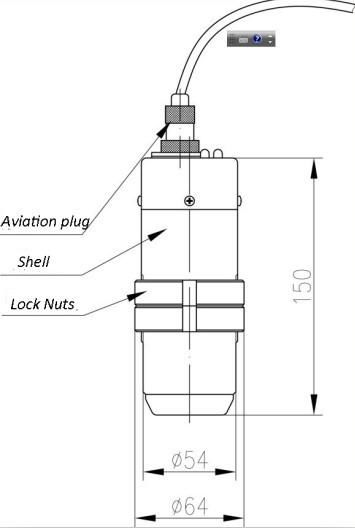 ultrasonic level transmitter for level measurement sensor rs232 2