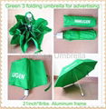 promotional  3 folding umbrella