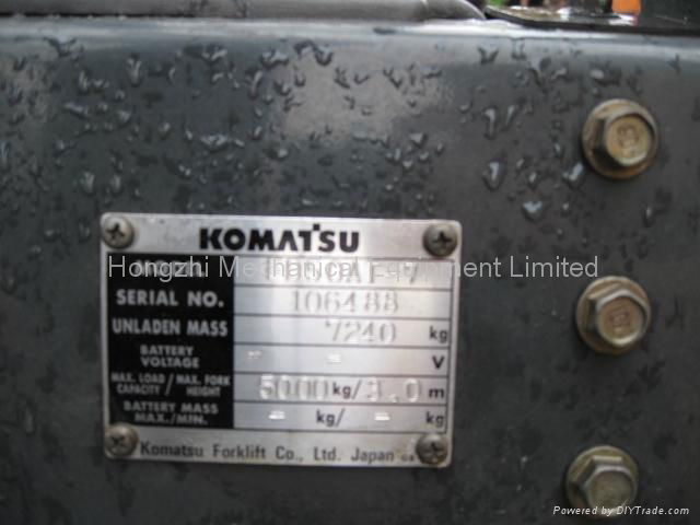 used forklift KOMATS FD50 5T forklift truck  4