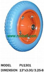 PU foam wheel / flat free tire