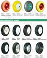 PU foam wheel / flat free tire 4