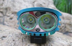 2000lumen blue high bright bicycle led light  