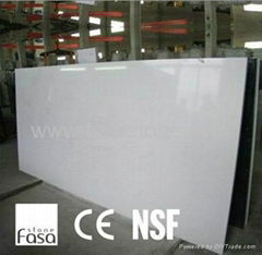 NSF approved eco-fiendly white quartz slabs