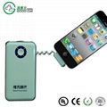  6000mAH  built in connector for Iphone, mobile power battery