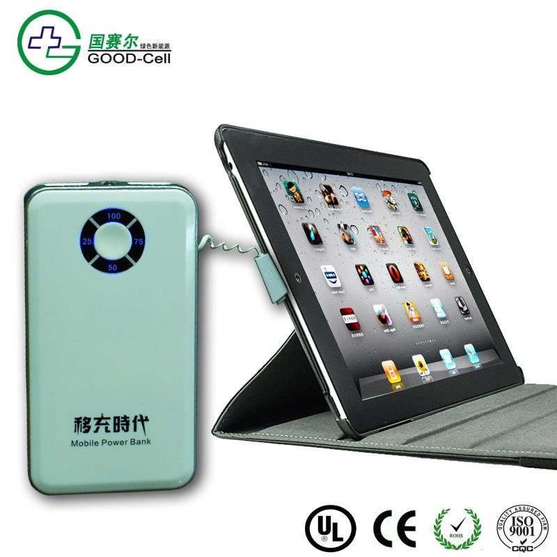  6000mAH  built in connector for Iphone, mobile power battery 2