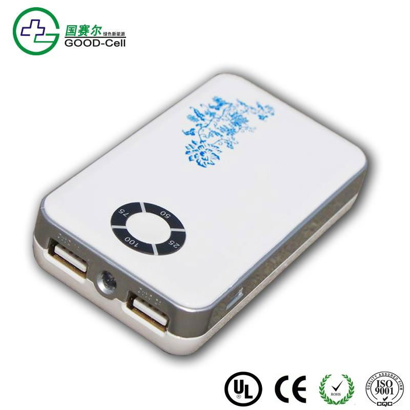  6000mAH  built in connector for Iphone, mobile power battery 4