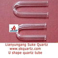 U shaped quartz thermcouples quartz tube 1