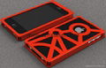 2012 Hot selling Fashion aluminum + PC mobile phone case for Iphone 5 in red 1