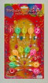 Decorative birthday candle with Flize Cumpleanos letters