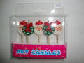 Christmas candle Santa Clause shape