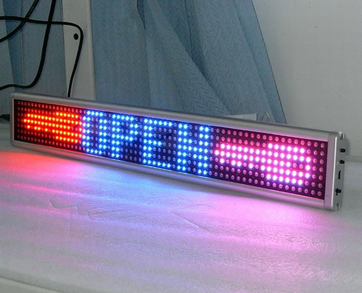 7 dot matrix english LED moving sign 4