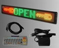 7 dot matrix English LED moving sign    1