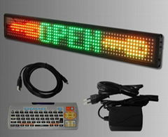 7 dot matrix English LED moving sign   