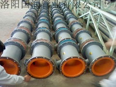 anti-corrosion rubber lined pipe used in chemical industry