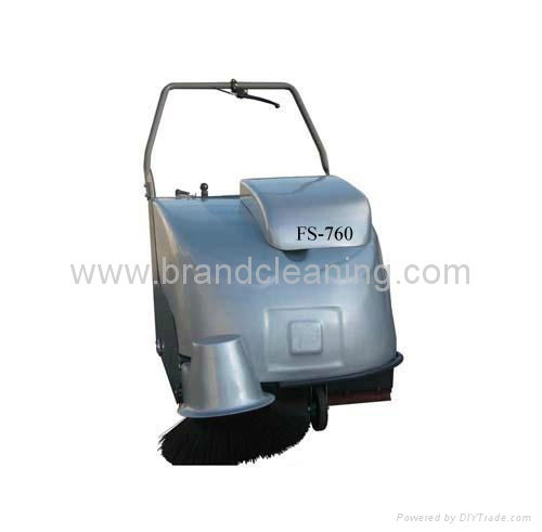 Single brush floor sweeper