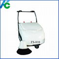 Single brush floor sweeper