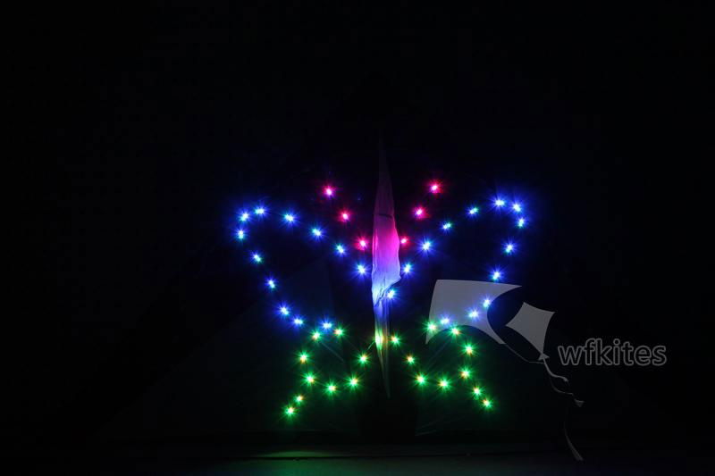 LED Night Kite,3m,Arch Butterfly,[204LED]--Leader Kite  2