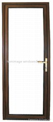 aluminium timber combination opening door