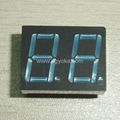 0.36" 7 segment 2 LED digital numeric display 3