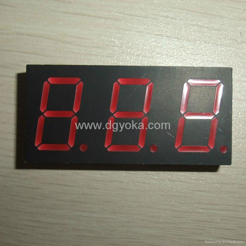 0.36" 7 segment 3 LED digital numeric display 3