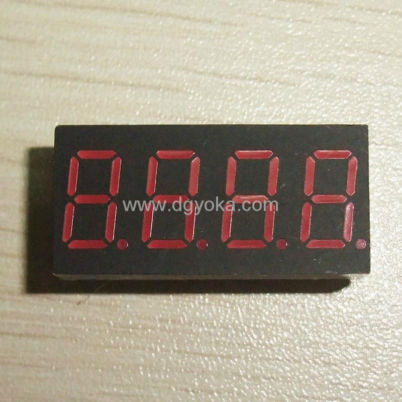 0.36" 7 segment 4 LED digital numeric display 2