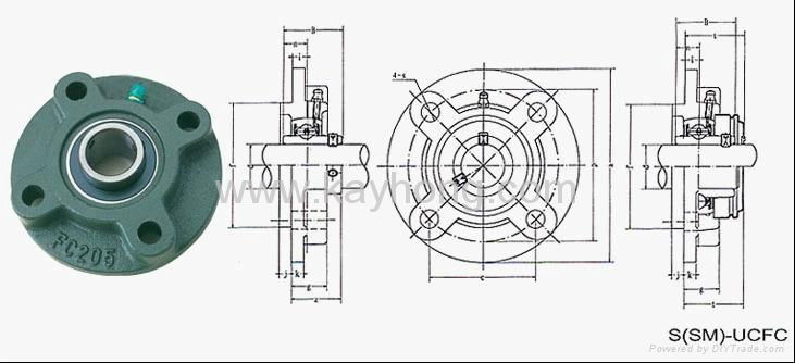 pillow block bearings UCFC200