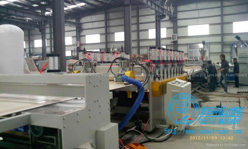 Wood Plastic Building Board Production Line 2