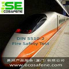 Fire test DIN 5510-2 to railway component – Germany Standard DIN 5510-2