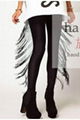 2012 European and American autumn new rear gradient color tassels decorated pant 1