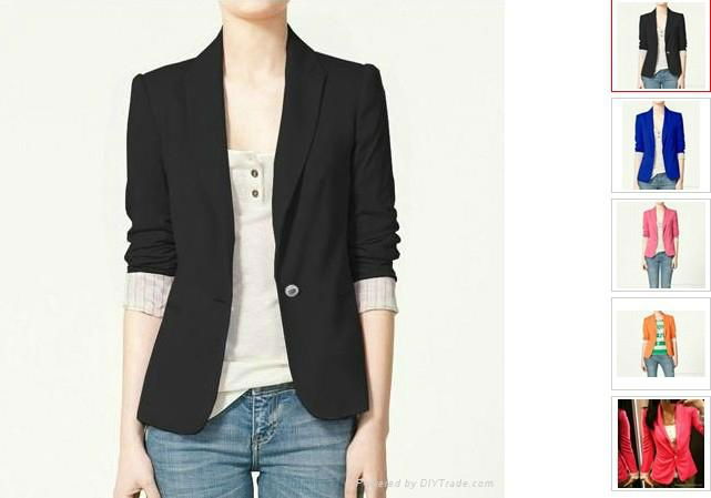 2012 latest fashion sugar color suit for women , ladies popular coat