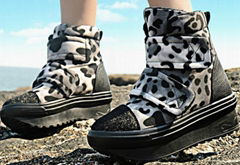 fashion warm leopard shoes for women ,designer style