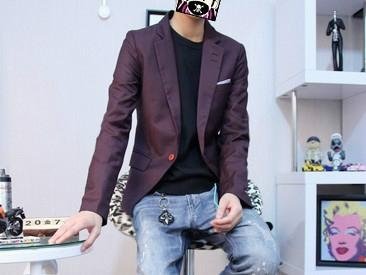 2012 men's fashion korean slim suit 3