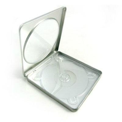 rectangular cd tin case with clear pvc window,metal media packaging,rectanguar  3