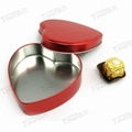 Heart shape valentine gift can,metal chocolate container,tin valentine promotion 5