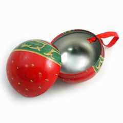 Christmas ball tin packaging