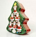 Santa Christmas Tree Tin box 1