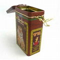 rectangular airtihgt tea tin container 2