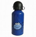 350ml Single Wall Aluminum Water Bottle with a Hemispheric Lid