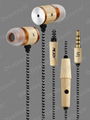 wood earphones