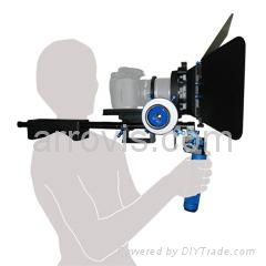 DSLR Video Stabilizer Support Set with Matte Box and Follow Focus